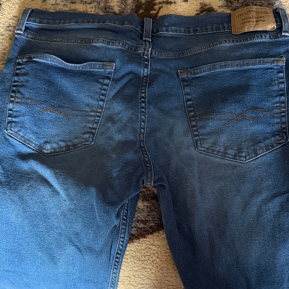 Levi's Men's Denim Slim Jeans 36/32 - Picture 3 of 4